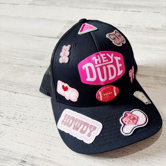 Hey Dude Trucker-hat Black & Patchwork